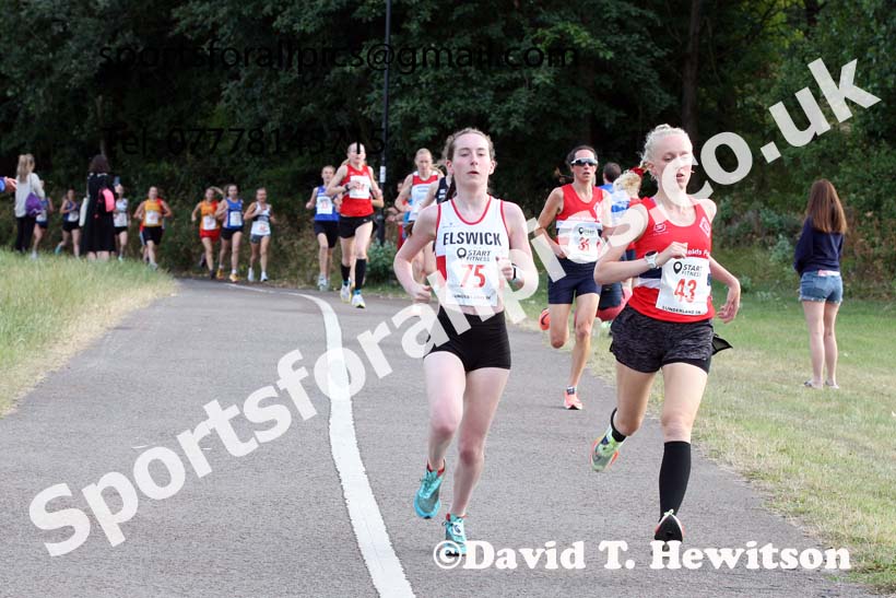 Womens 2022 Sunderland 5k Road Races, Silksworth, Sunderland, Thursday, july 21st, Photo: David T. Hewitson/Sports for All Pics
